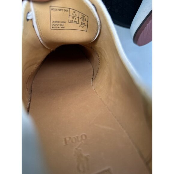 Ralph Lauren Team USA Olympic Flat White Nubuck Oxford Shoes - W10/M8 main image 6